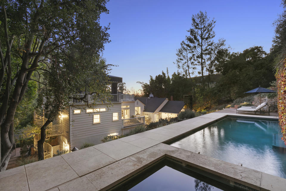 Pool - Colonial Revival Style Home - Beverly Hills
