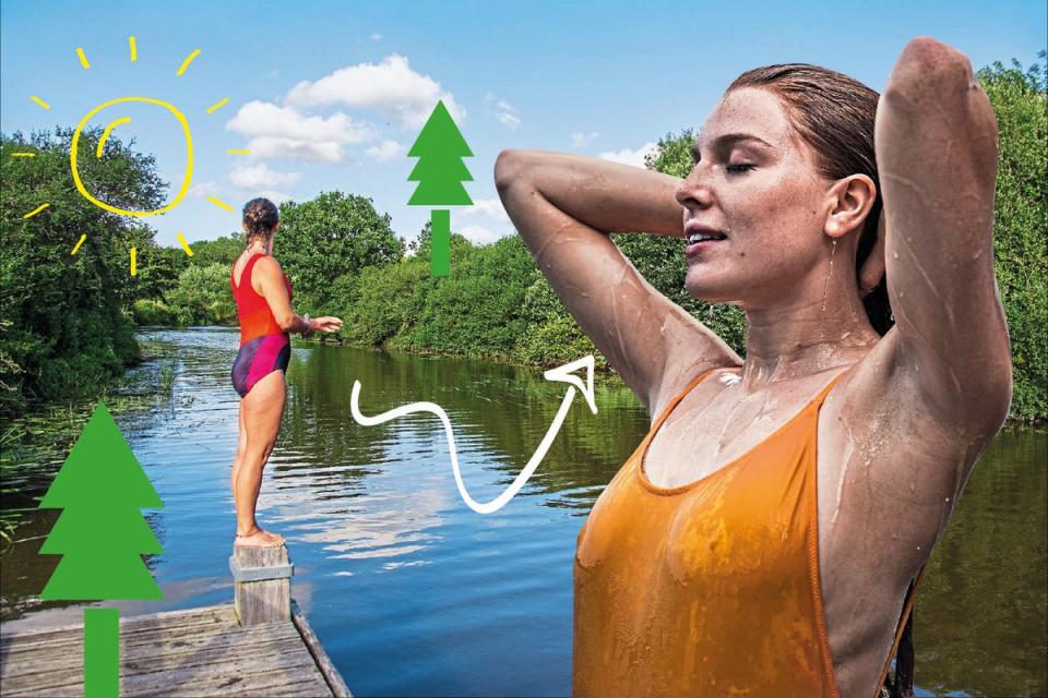 Jumping-off point: the pontoon at Porters Lock on the River Medway in Kent  (ES Composite )