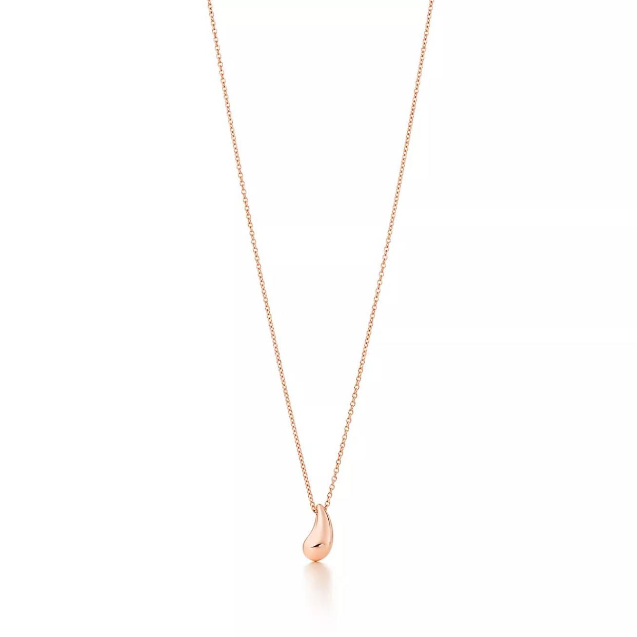 <p><a href="https://www.tiffany.com/jewelry/necklaces-pendants/elsa-peretti-teardrop-pendant-28552939/" rel="nofollow noopener" target="_blank" data-ylk="slk:Shop Now;elm:context_link;itc:0;sec:content-canvas" class="link rapid-noclick-resp">Shop Now</a></p><p>Elsa Peretti Teardrop Pendant</p><p>$1650.00</p><p>tiffany.com</p>