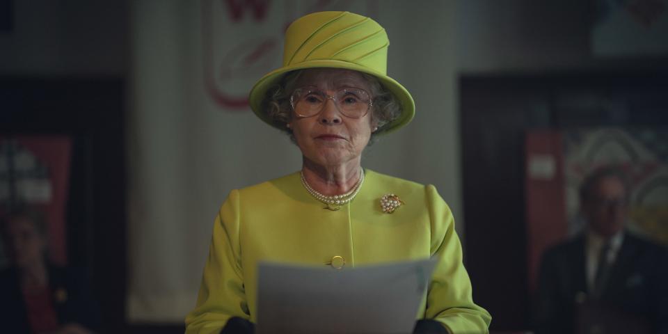 Imelda Staunton as Queen Elizabeth in "The Crown."