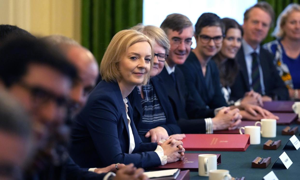<span>The brief tenure of Liz Truss – at 49 days the shortest spell drawn from the 17 countries covered in the report – was far below the average of 4.8 years for a UK prime ministerial term.</span><span>Photograph: Frank Augstein/AP</span>