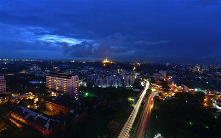 A general view of the city is seen in Yangon, September 6, 2013. REUTERS/Soe Zeya Tun