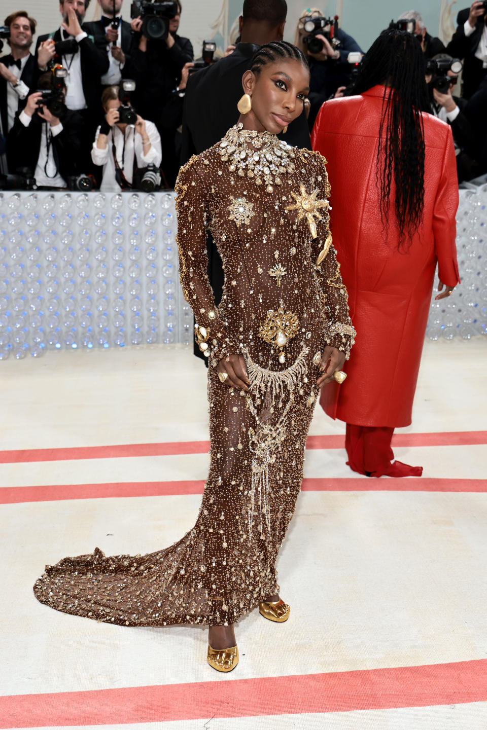 Michaela Coel in Schiaparelli Haute Couture