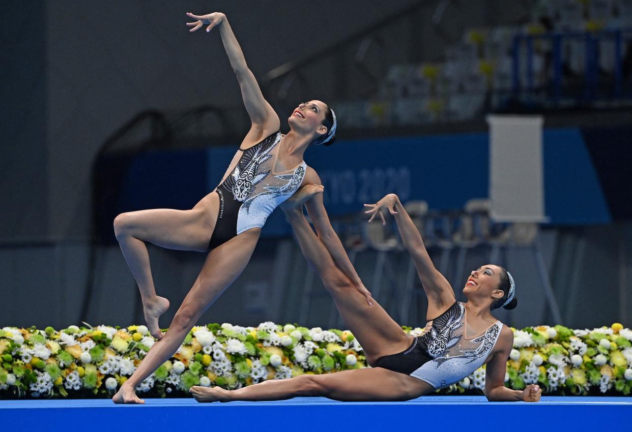 Mexico’s synchronized swimmers pay tribute to Avatar: The Last Airbender at the Olympics (AFP via Getty Images)