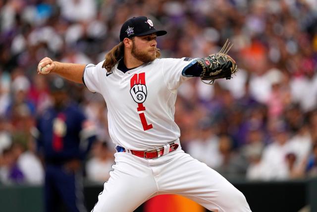 MILWAUKEE, WI - JULY 25: Milwaukee Brewers starting pitcher Corbin