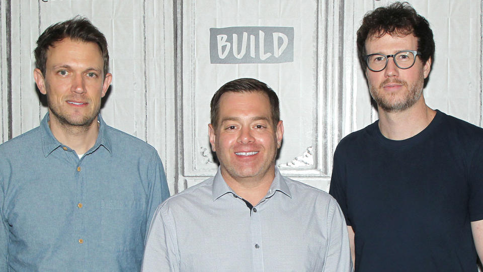 From left: Matt Bettinelli-Olpin, Chad Villella, Tyler Gillett - Credit: Jim Spellman/Getty Images