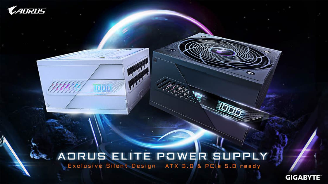  Aorus Elite Series Power supplies- 1,000w and 850W in both black and white color. 