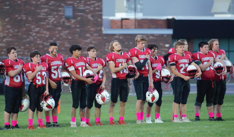 Johannesburg-Lewiston celebrated its Class of 2024 before Friday's game, a Maple City Glen Lake's 47-6 victory over Johannesburg-Lewiston on Friday, Oct. 6.