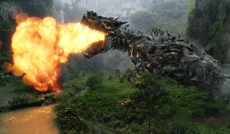 Grimlock returns... and he's brought some friends - Credit: Paramount Pictures