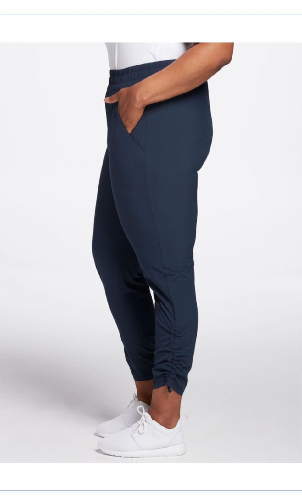 Women's Plus-Size Journey Ruched Cropped Pants