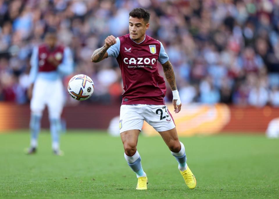 Phillippe Coutinho of Aston Villa in action against Brentford (Getty Images)