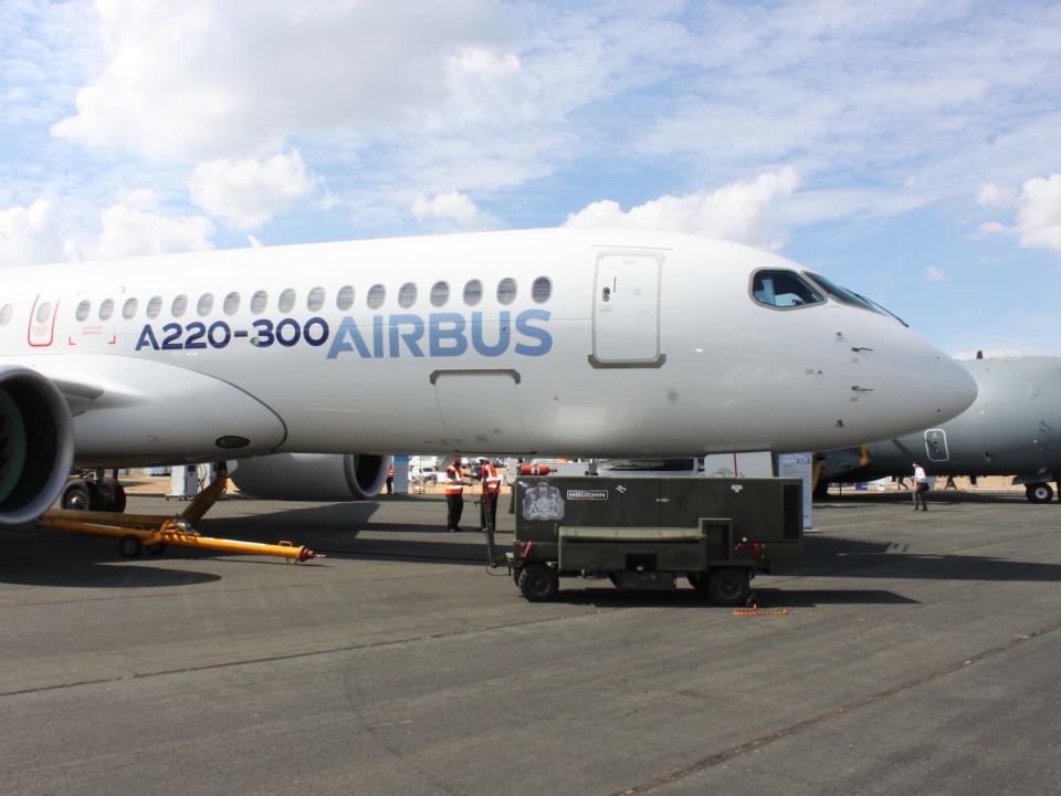 Airbus A220 Farnborough Air Show 2018