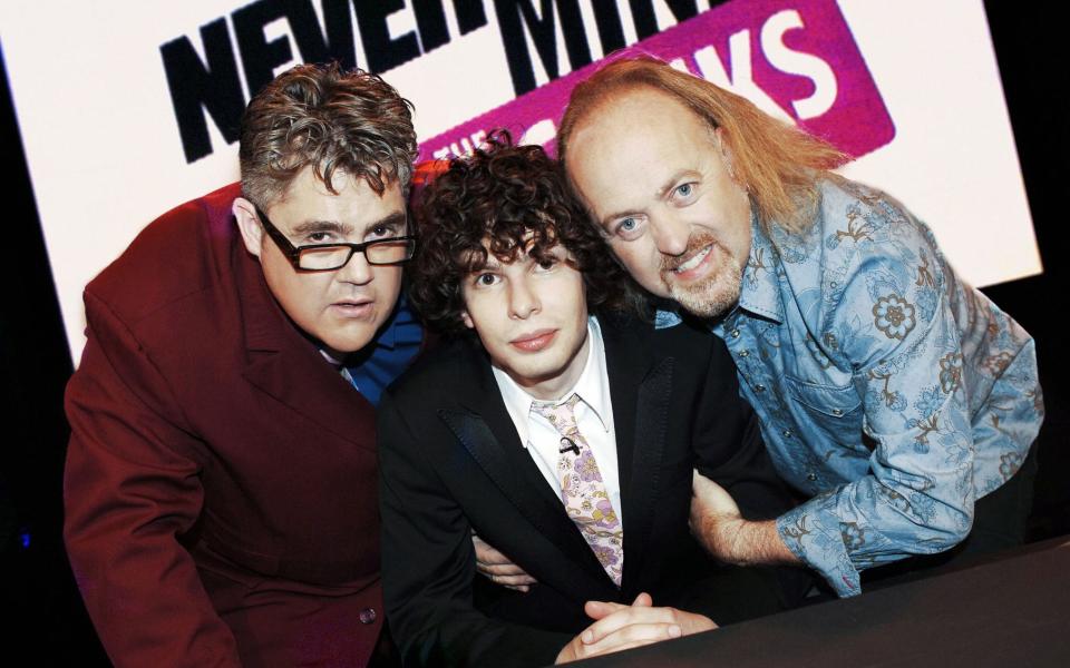 Bailey on Never Mind the Buzzcocks with Phill Jupitus (left) and Simon Amstell (centre) - Talkback Thames/Brian Ritchie