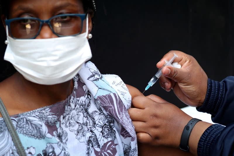 FILE PHOTO: COVID-19 vaccination in Houghton, Johannesburg