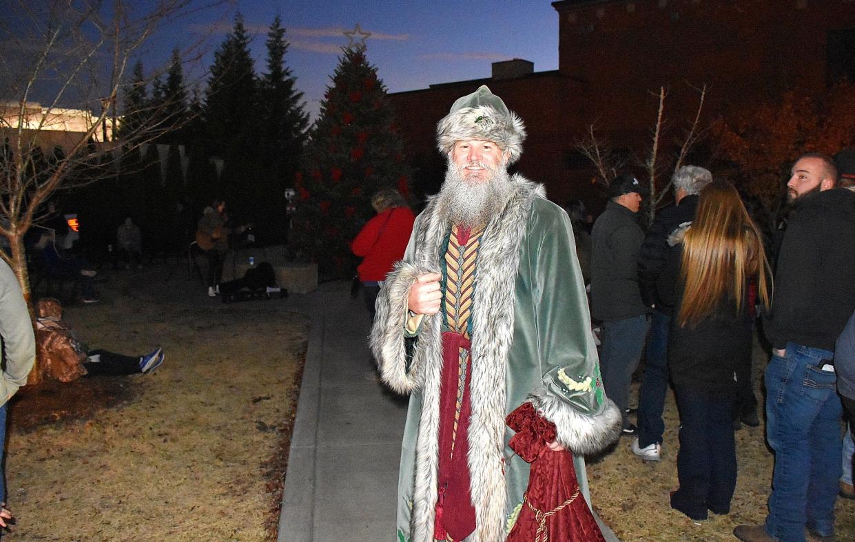 Father Christmas, aka William Wakeman, at the Christmas tree lighting in Downtown Dickson.