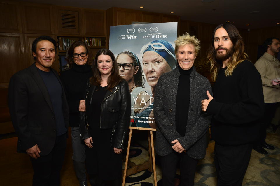 Jimmy Chin, Bonnie Stoll, Diana Nyad and Jared Leto