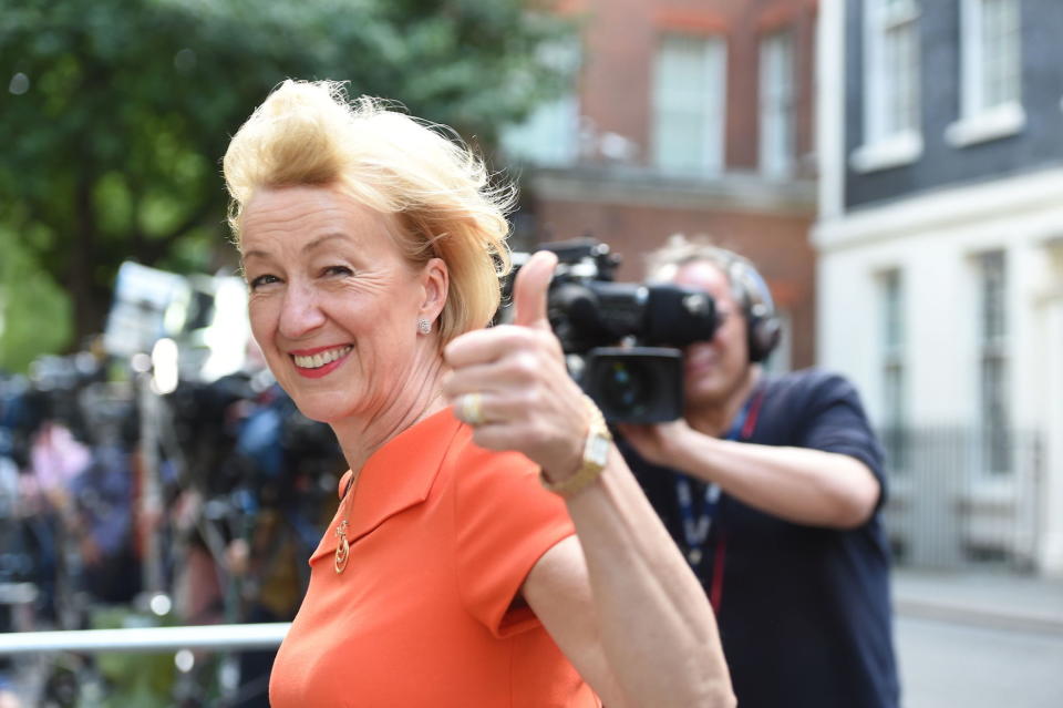 Andrea Leadsom will be hoping for the thumbs up from Conservative Party members (Picture: PA)