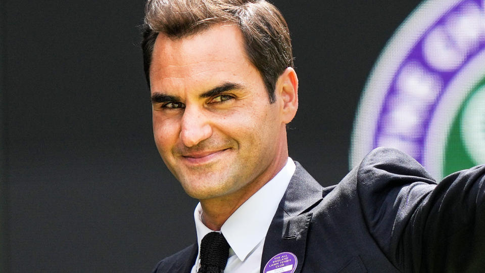 Roger Federer, pictured here at Wimbledon in July.