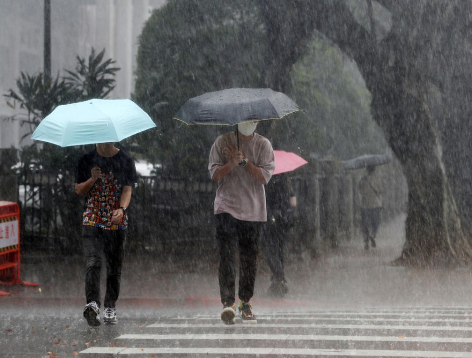 今、明中部以北、東半部地區及南部山區雨勢明顯。(資料照)