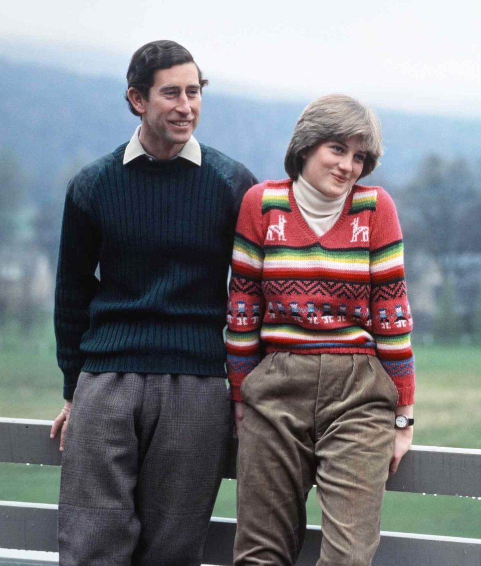 Prince Charles and Lady Diana Spencer vacationing at Balmoral in May 1981 during their engagement, 6th May 1981