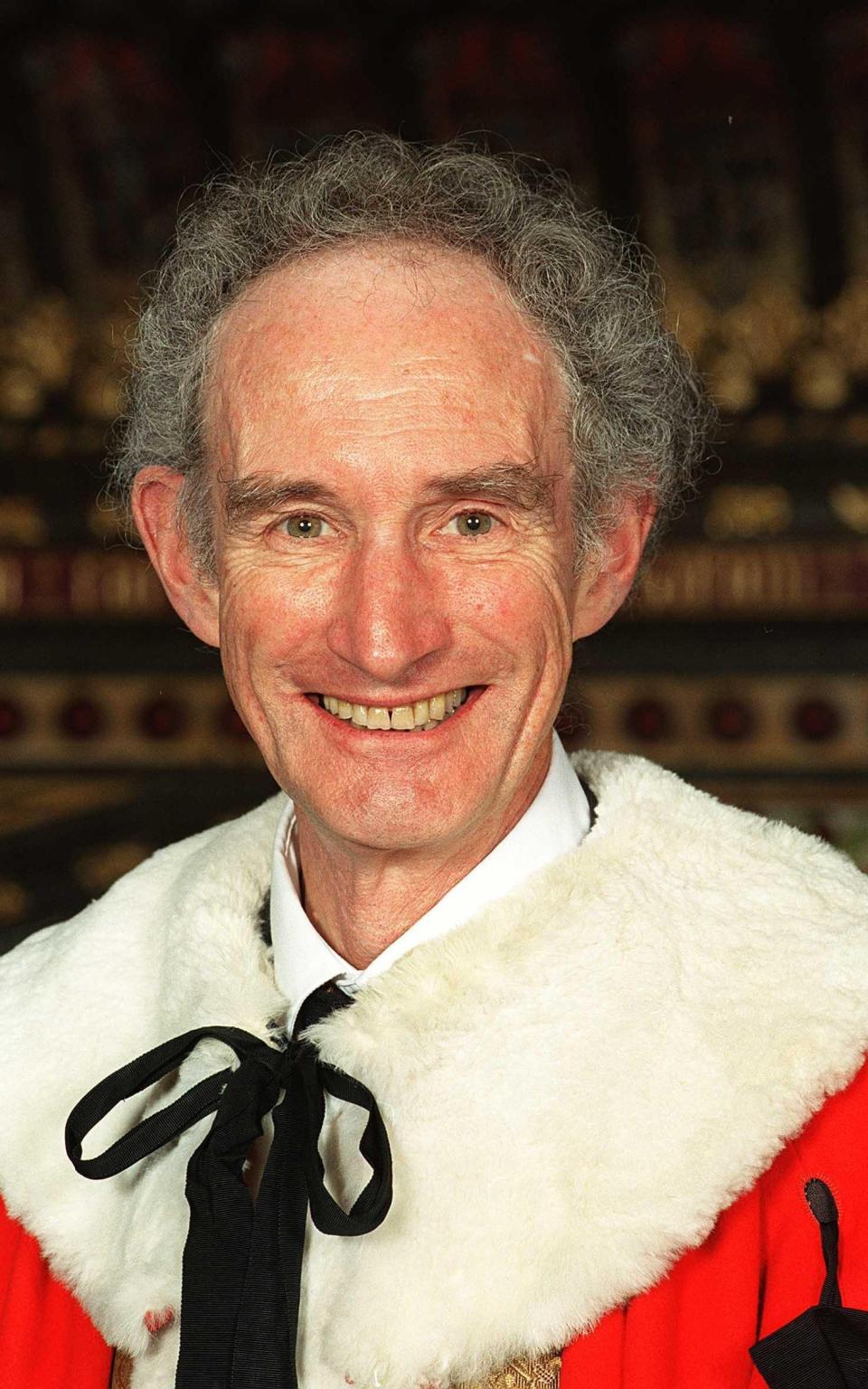 Lord May in his ceremonial robes for his introduction to the House of Lords in 2001 - UPPA/Photoshot