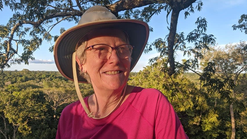 Debra McKeil, pictured here during a trip to Ecuador last year, is heading to Morocco next month and hopes to get the measles vaccine before she leaves.