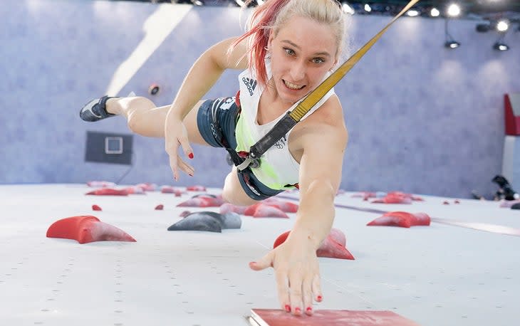 <span class="article__caption">Janja Garnbret of Slovenia during the Sport Climbing Women’s Combined, Qualification on day 12 of the Tokyo 2020 Olympic Games.</span> (: Tsuyoshi Ueda – Pool/Pool)