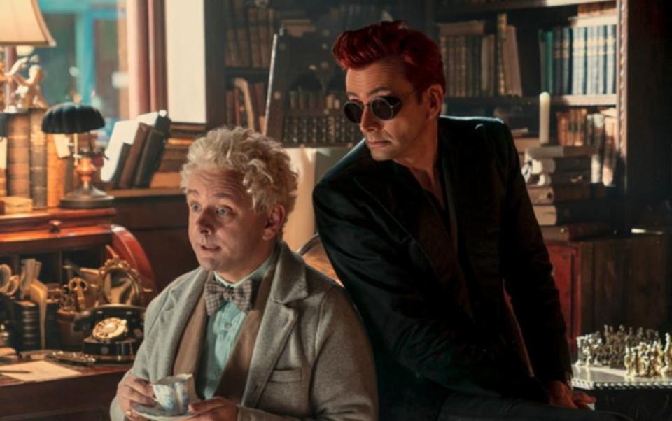 Michael Sheen and David Tennant in the second season of ‘Good Omens’ (Amazon)