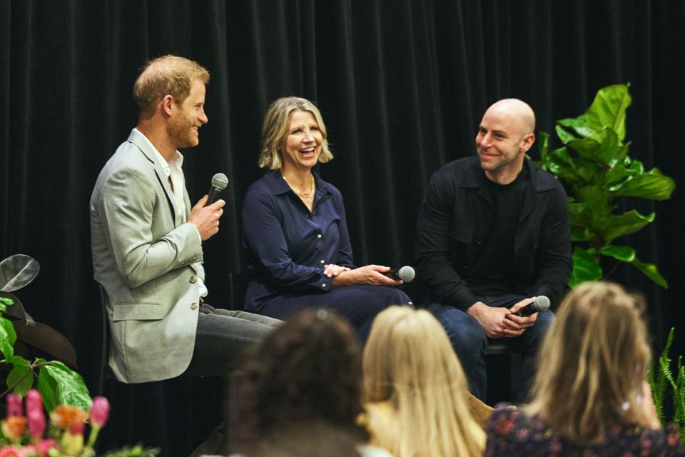 <p>BetterUp</p> Prince Harry at the BetterUp summit in San Francisco