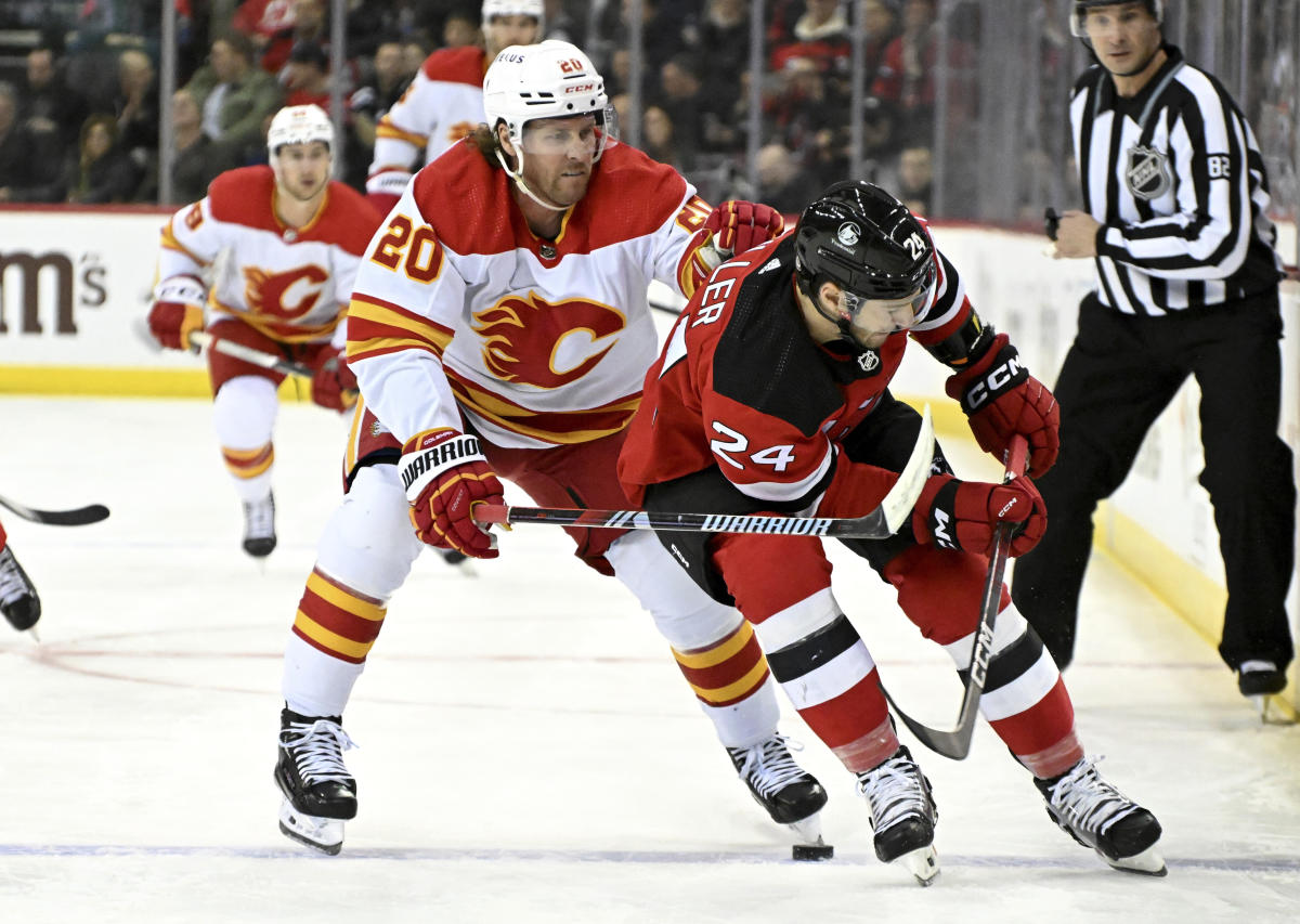 Markstrom Makes 37 Saves As Flames Down Devils 5-3 For Their Third ...