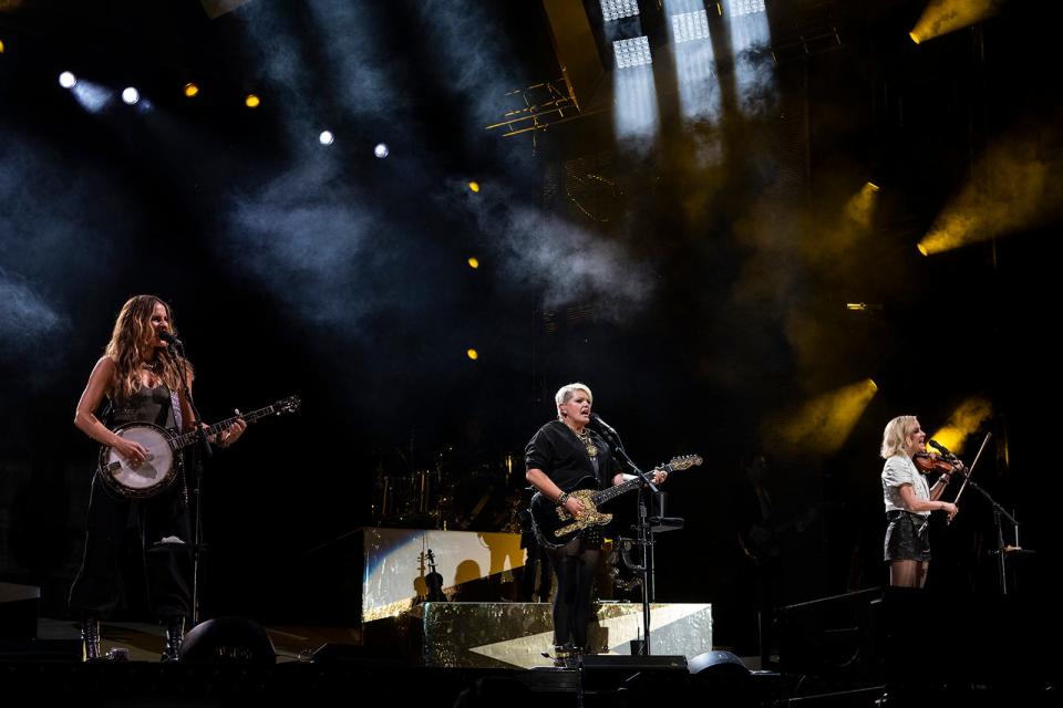 The Chicks perform on the American Express stage during Weekend 2 of Austin City Limits Music Festival on Friday.