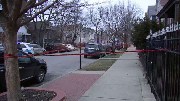 PHOTO: Chicago police are looking for suspects after a 21-year-old man with special needs was shot while waiting for a bus in Chicago on Jan. 18, 2023. (ABC 7)