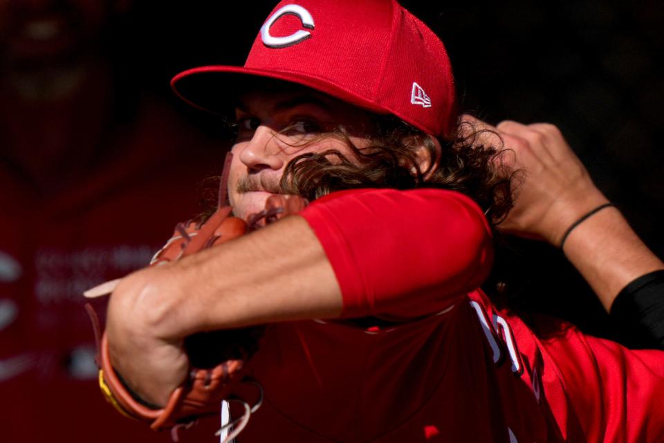 Rhett Lowder was mentioned in trade rumors shortly after being drafted by the Reds last June.