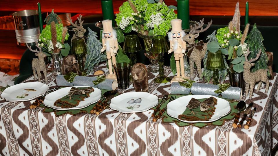 new york, new york november 07 general view during nina garcia alice naylor leyland tablescape and holiday collection celebration at casa cruz on november 07, 2023 in new york city photo by arturo holmesgetty images