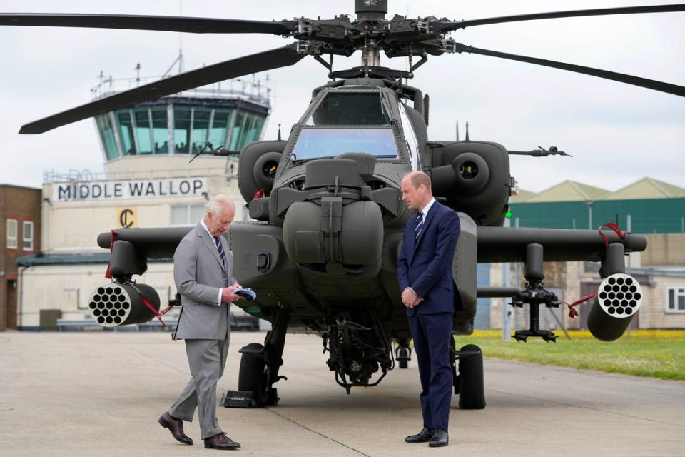 King Charles praised Prince William as a ‘very good pilot’ (Getty Images)