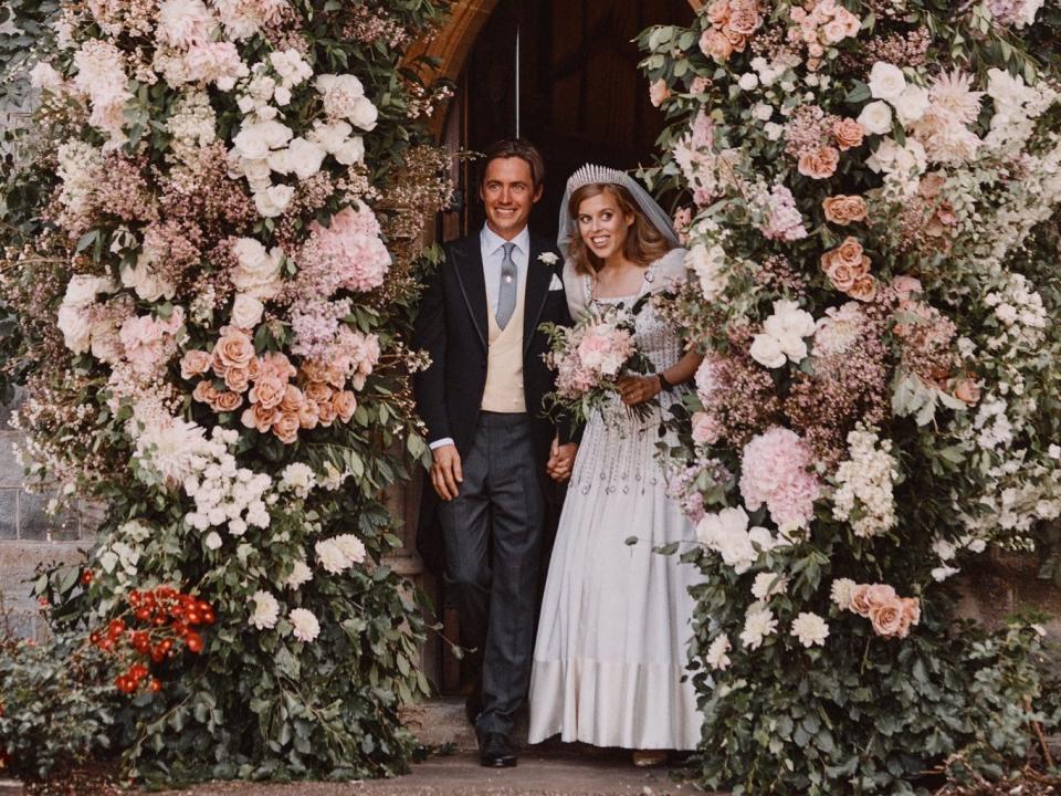 Princess Beatrice of York and Edoardo Mapelli Mozzi at their wedding.