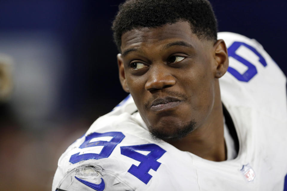 Dallas Cowboys end Randy Gregory has been reinstated by the NFL. (AP)