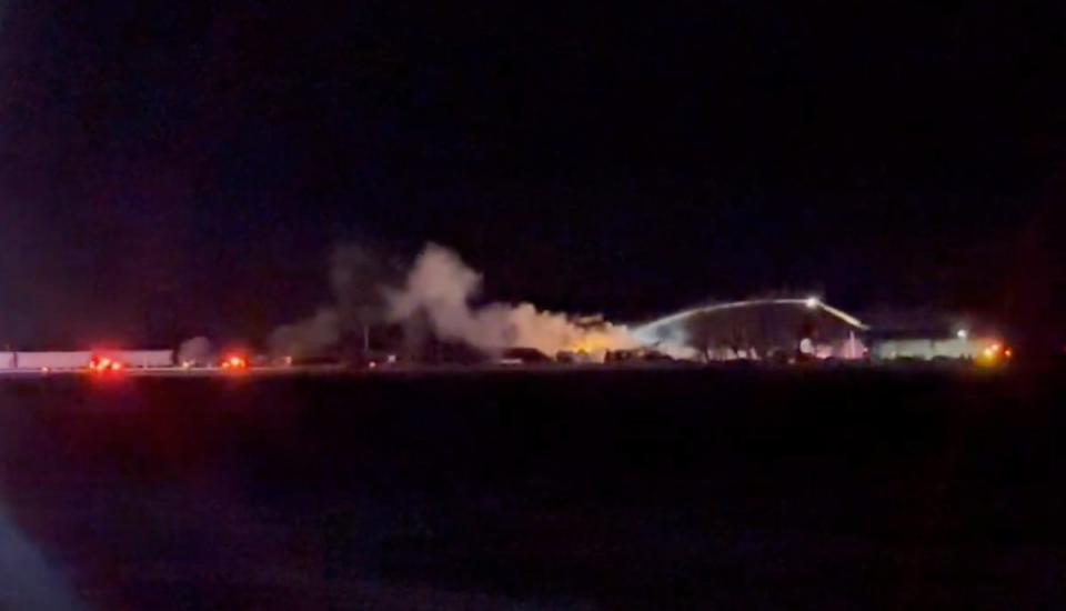 Fire rages in Raymond, Minnesota, after train carrying ethanol derails (WCCO)