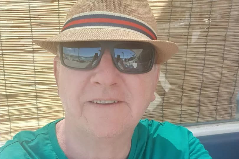 Alan Ennis, 62, on holiday in Lanzarote -Credit:Alan Ennis / SWNS