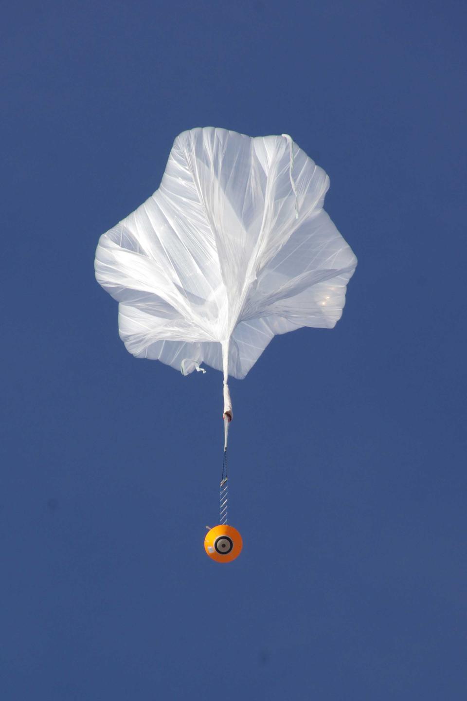 A parachutes that will help the the rover land safely on Mars, which has successfully completed testsPA