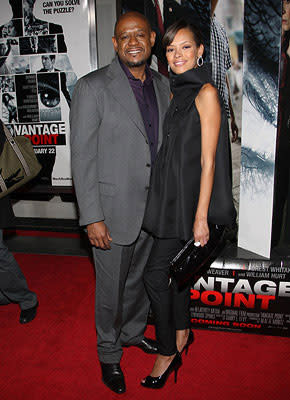 Forest Whitaker and wife Keisha at the New York City premiere of Columbia Pictures' Vantage Point