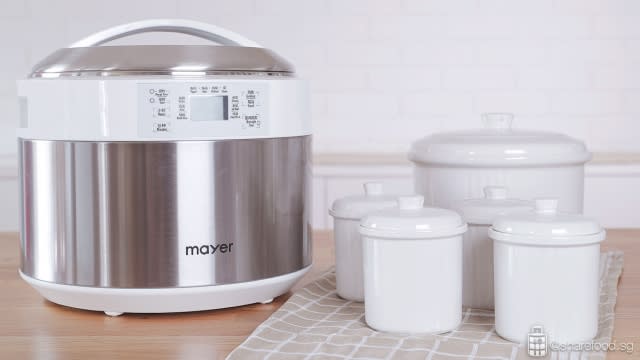 Mayer Electric Double Boiler with Ceramic Pots