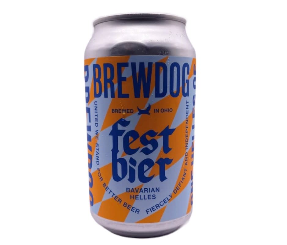 <p><strong>Winchester, Ohio</strong></p><p><strong>Style:</strong> Bavarian Helles</p><p>According to Brewdog, its take on a Festbier is “one helles of a beer.” Out of the can, it's wheat in color with some foam lacing. There are aromas of grasses, grains, and some mellow hoppiness. Bright grains and spices are balanced with a small bit of bitterness at the end.</p><p>ABV: 6.0%</p>