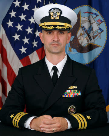 Commander Alfredo J. Sanchez, commanding officer of U.S.S. McCain, is seen in this undated handout picture obtained October 11, 2017. U.S. Navy/Handout via REUTERS