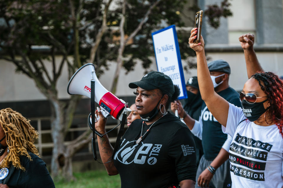 Black Lives Matter demonstrators