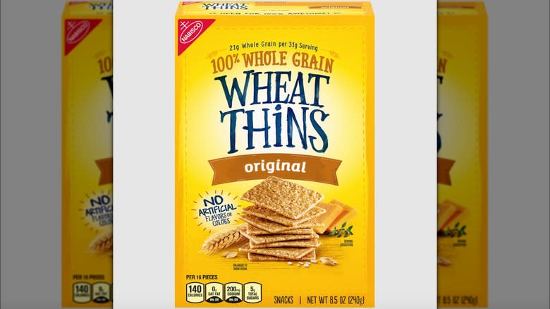 Wheat Thins cracker box