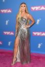 <p><strong>When: </strong>August 2018</p><p><strong>Where:</strong> MTV Video Music Awards</p><p><strong>Wearing: </strong>Versace</p>