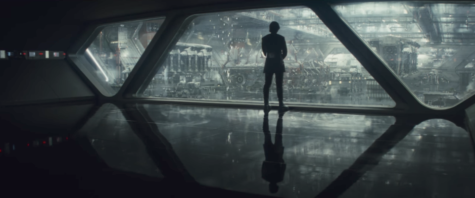 Kylo Ren observes the First Order forces. (Credit: Lucasfilm)