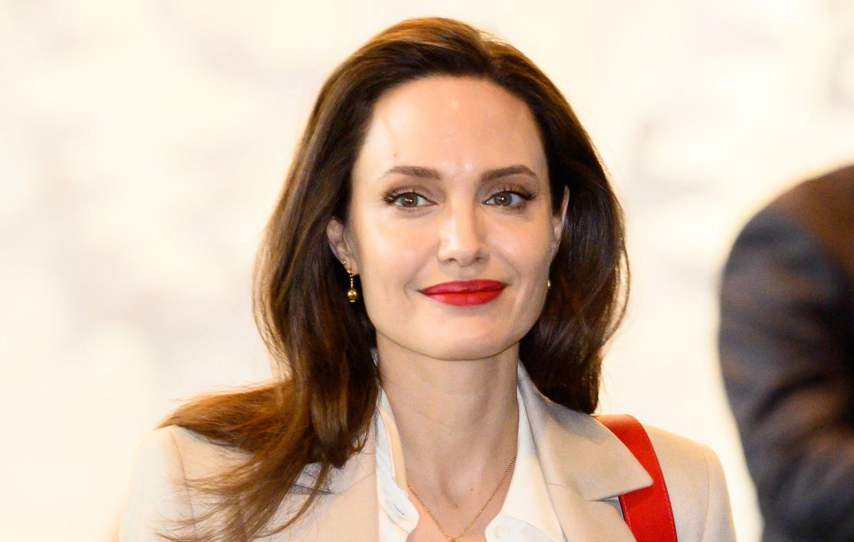 Angelina Jolie at the United Nations General Assembly in New York City in March. In an interview with People published April 3, she again suggested that she&rsquo;s toying with the idea of moving toward politics. (Photo: SOPA Images via Getty Images)