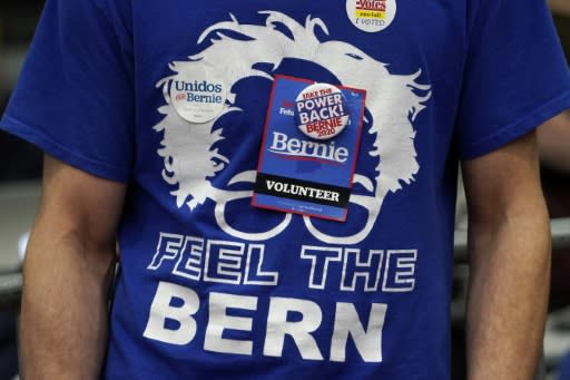 More than 1,200 Sanders supporters erupted in cheers at a Primary Night event at the SNHU Field House in Manchester, New Hampshire